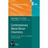 Contemporary Metal Boron Chemistry door Onbekend