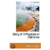 Diary Of A Physician In California door James L. Tyson
