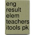 Eng Result Elem Teachers Itools Pk