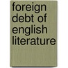 Foreign Debt of English Literature by Thomas George Tucker