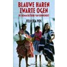 Blauwe haren, zwarte ogen