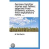German Familiar Stories And Fables door Mischa Wertheim