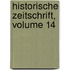 Historische Zeitschrift, Volume 14
