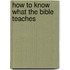 How To Know What The Bible Teaches