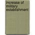Increase of Military Establishment