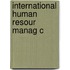 International Human Resour Manag C