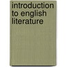 Introduction to English Literature door Henry Spackman Pancoast