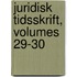 Juridisk Tidsskrift, Volumes 29-30