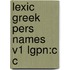 Lexic Greek Pers Names V1 Lgpn:c C