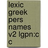 Lexic Greek Pers Names V2 Lgpn:c C door M.J. Osborne