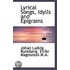 Lyrical Songs, Idylls And Epigrams