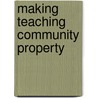 Making Teaching Community Property by Pat Hutchings