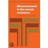 Measurement in the Social Sciences door Richard A. Zeller