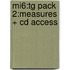 Mi6:tg Pack 2:measures + Cd Access
