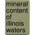 Mineral Content of Illinois Waters