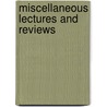 Miscellaneous Lectures And Reviews by Richard Whately