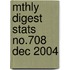 Mthly Digest Stats No.708 Dec 2004