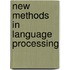 New Methods In Language Processing