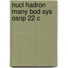 Nucl Hadron Many Bod Sys Osnp 22 C door Onbekend