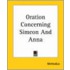 Oration Concerning Simeon And Anna
