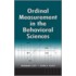 Ordinal Measurement Behavioral Sci