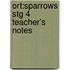Ort:sparrows Stg 4 Teacher's Notes