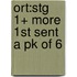 Ort:stg 1+ More 1st Sent A Pk Of 6