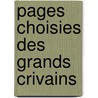 Pages Choisies Des Grands Crivains door Ivan Sergeyevich Turgenev