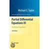 Partial Differential Equations Iii door Michael E. Taylor