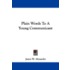 Plain Words to a Young Communicant