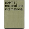 Poems : National And International door S. Shannon Millin