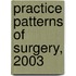Practice Patterns Of Surgery, 2003