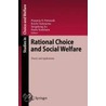 Rational Choice and Social Welfare door Onbekend