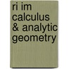 Ri Im Calculus & Analytic Geometry by Unknown