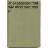 Shakespeare:mer Wiv Wind Owc:ncs P door Shakespeare William Shakespeare