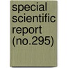 Special Scientific Report (No.295) door Wildlife Service