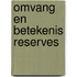 Omvang en betekenis reserves