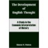 The Development of English Thought
