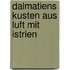Dalmatiens kusten aus luft mit istrien