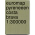 Euromap pyreneeen costa brava 1:300000
