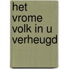 Het vrome volk in U verheugd by B. Hooghwerff