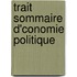 Trait Sommaire D'Conomie Politique