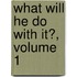 What Will He Do With It?, Volume 1