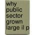 Why Public Sector Grown Large Il P