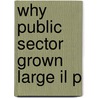Why Public Sector Grown Large Il P by Avner Offer