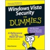 Windows Vista Security for Dummies by Mike Borkin