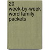20 Week-by-Week Word Family Packets door Lisa Fitzgerald McKeon