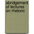 Abridgement of Lectures On Rhetoric