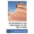 An Introduction To The Latin Tongue