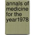 Annals Of Medicine For The Year1978